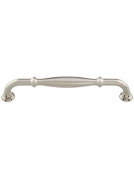 Tiffany Cabinet Pull - 6 1/4 inch Center-to-Center in Polished Nickel.